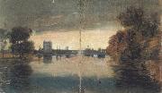 River Scene,Evening effect (mk31) William Turner